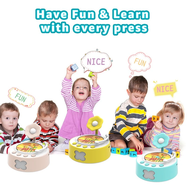 Montessori-Inspired Story Player With 120 Talking Cards, Night Light & No-Card Mode | CE, ROHS, EN71 Certified price